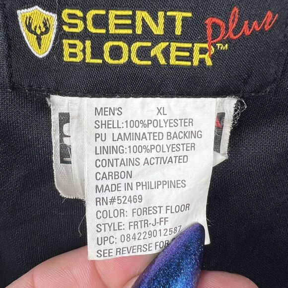 Scent Blocker Plus Frontier Mens XL Jacket Realtree Camo Zip Removable Hood Hunt - Picture 12 of 15